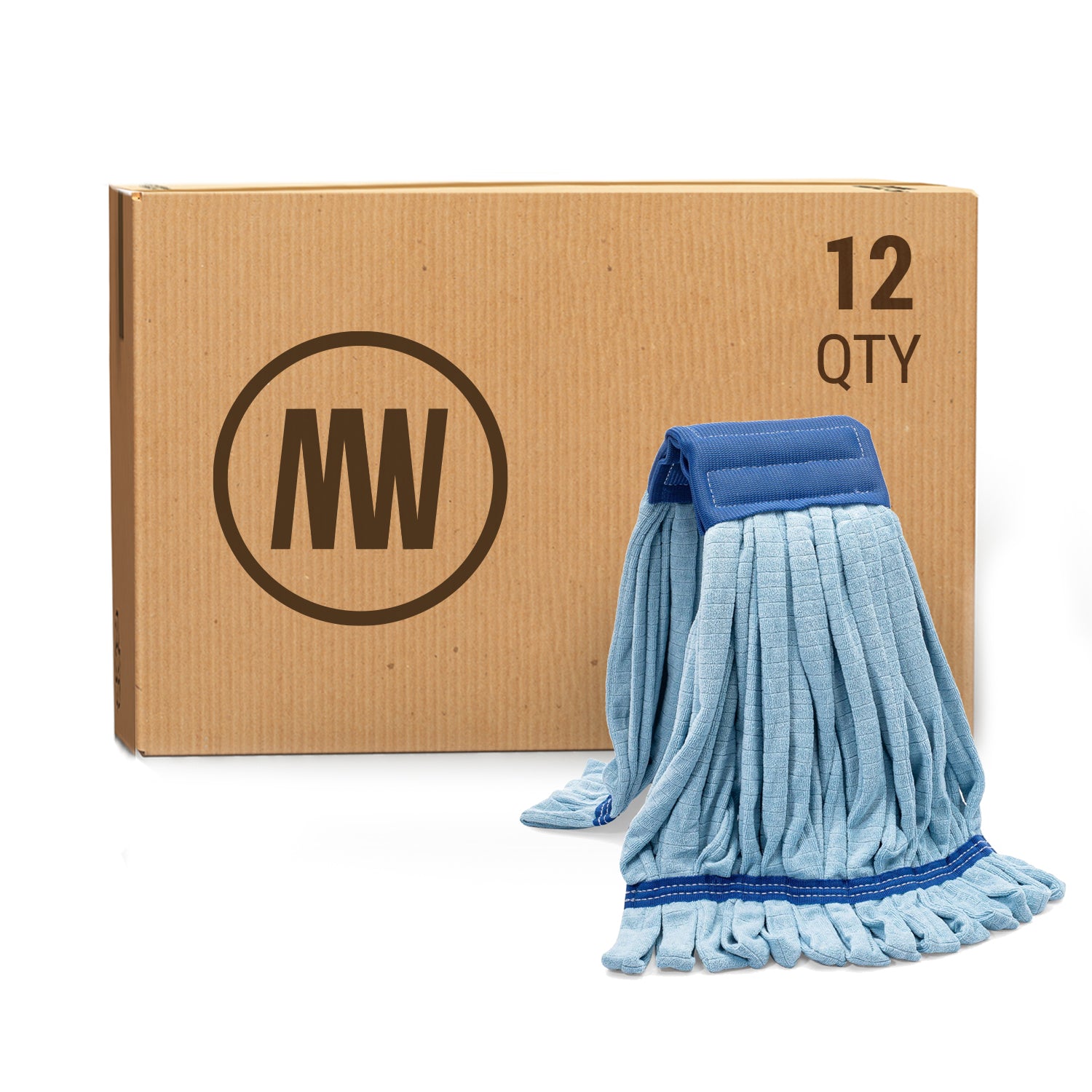 Large Commercial Microfiber Tube Mop - Case of 12