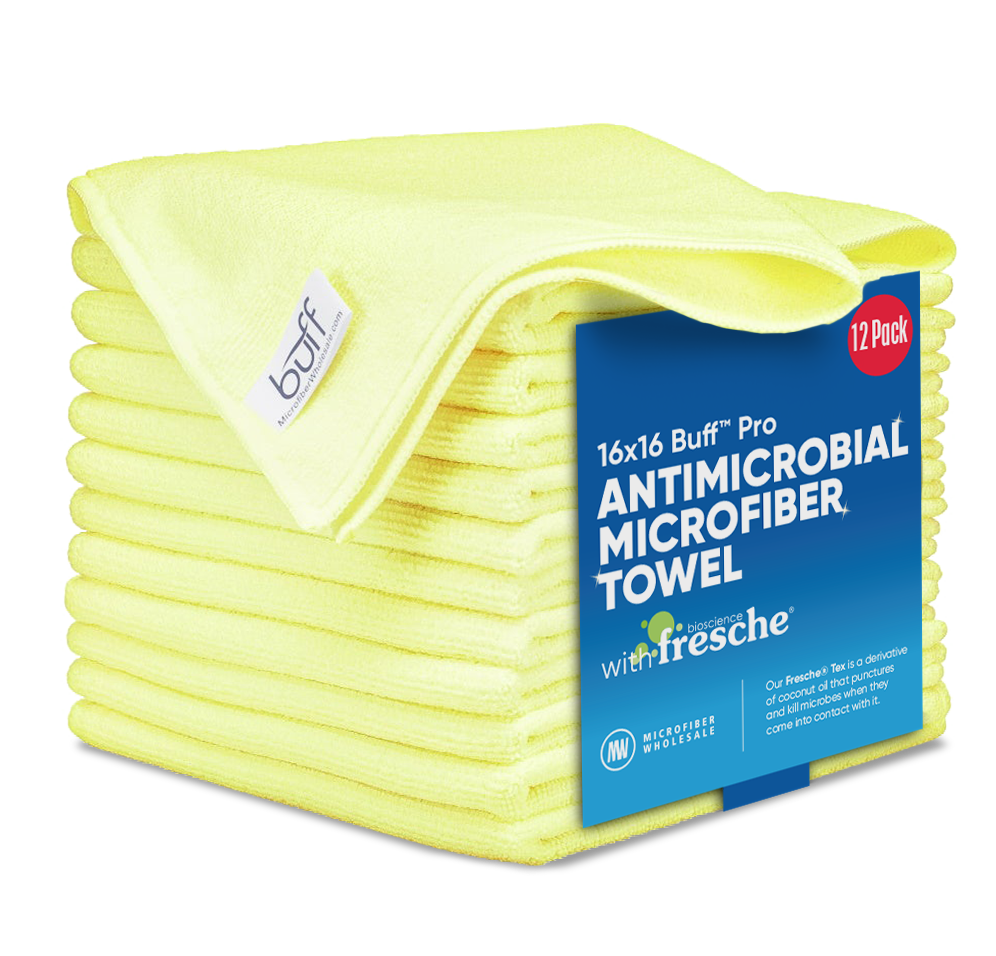 Toalla de Microfibra Antimicrobiana con Fresche® Buff™ Pro de 16"x16"