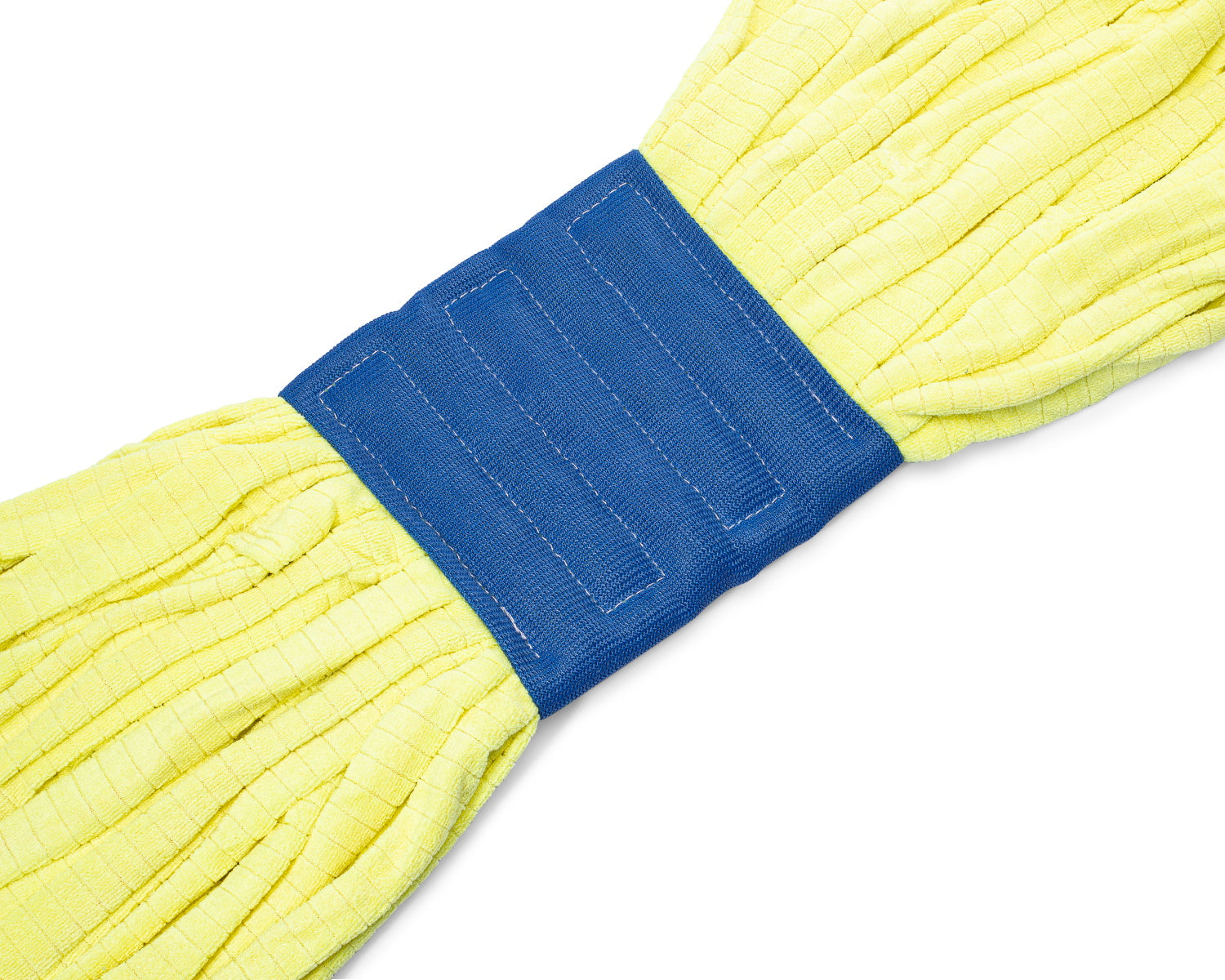 yellow commercial mop heads with 6" headband